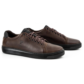 Polbut Herren Lederschuhe 2109 braun 2