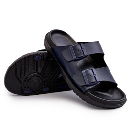 Leichte Herren-Flip-Flops mit Schnallen Big Star NN174593 Marineblau 4