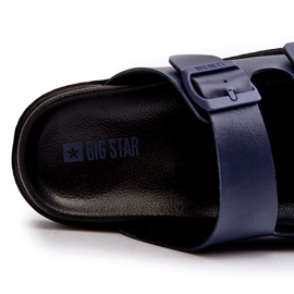 Leichte Herren-Flip-Flops mit Schnallen Big Star NN174593 Marineblau 2