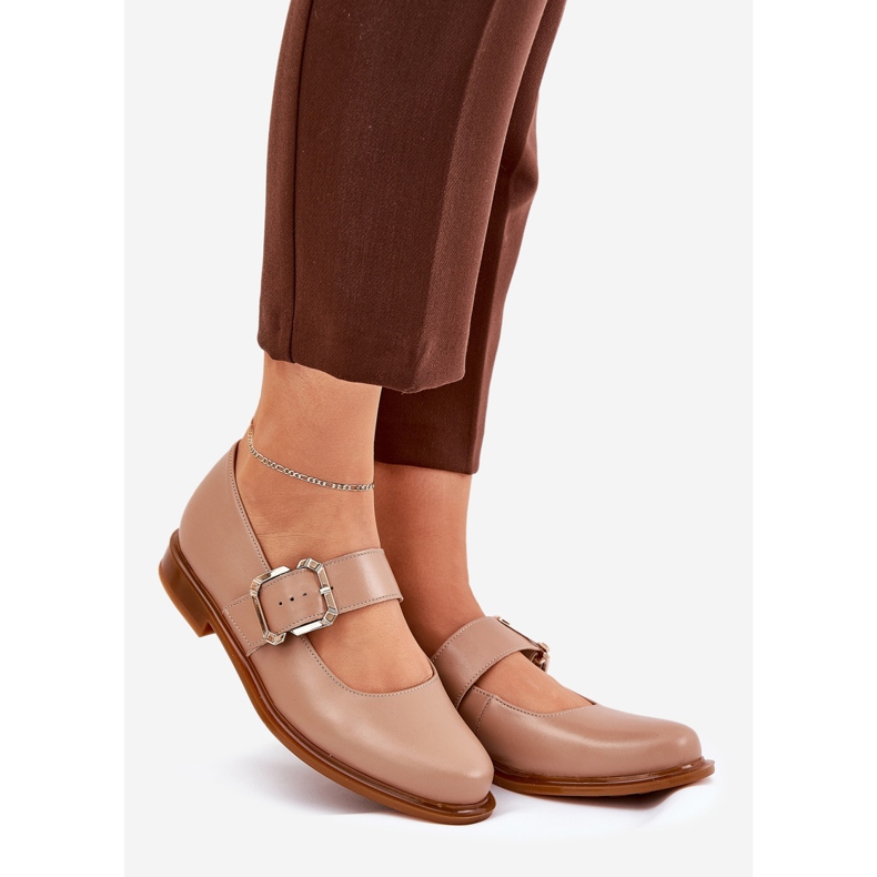 Frauen Lederschuhe mit Laura Messi 2980 Black Black Shock beige 1