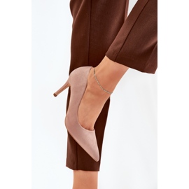 Öko -Wildleder -Absätze Khaki beige 3