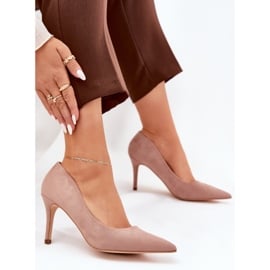 Öko -Wildleder -Absätze Khaki beige 5