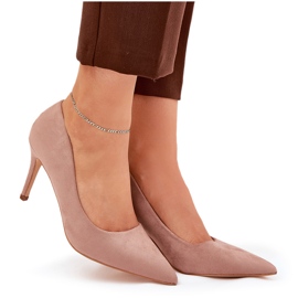 Öko -Wildleder -Absätze Khaki beige 8