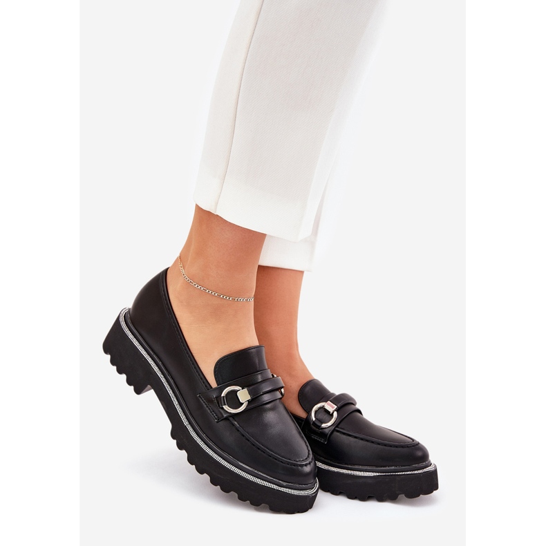 Frauenlaafer mit schwarzen Zirkonen dekoriert 1