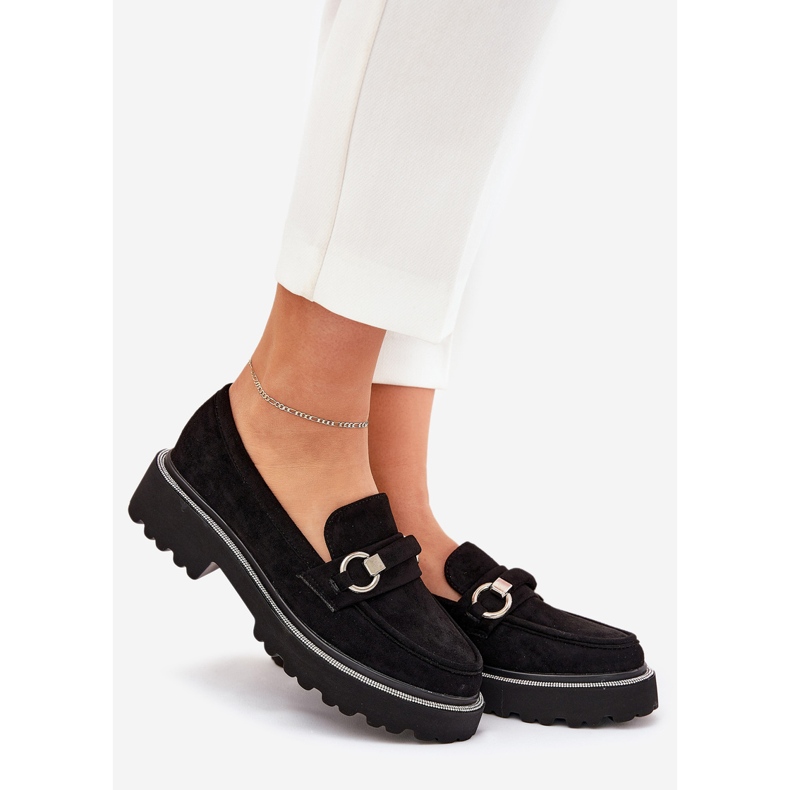 Frauenlaafer mit schwarzen Zirkonen dekoriert 1