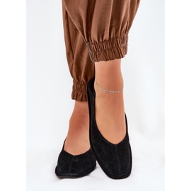 Frauen Wildleder Ballerinas Big Star RR274080 Schwarz 3