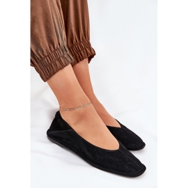 Frauen Wildleder Ballerinas Big Star RR274080 Schwarz 6