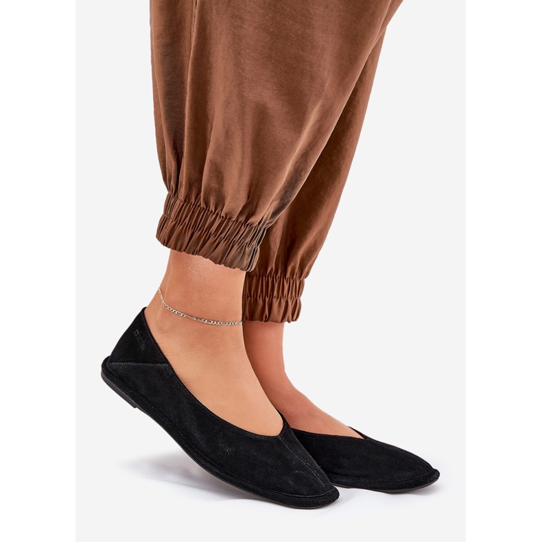 Frauen Wildleder Ballerinas Big Star RR274080 Schwarz 1