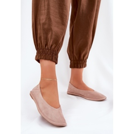 Frauen Wildleder Ballerinas Big Star RR274081 Pink rosa 3