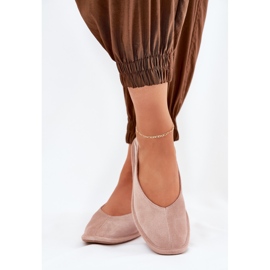 Frauen Wildleder Ballerinas Big Star RR274081 Pink rosa 4
