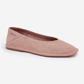 Frauen Wildleder Ballerinas Big Star RR274081 Pink rosa 5