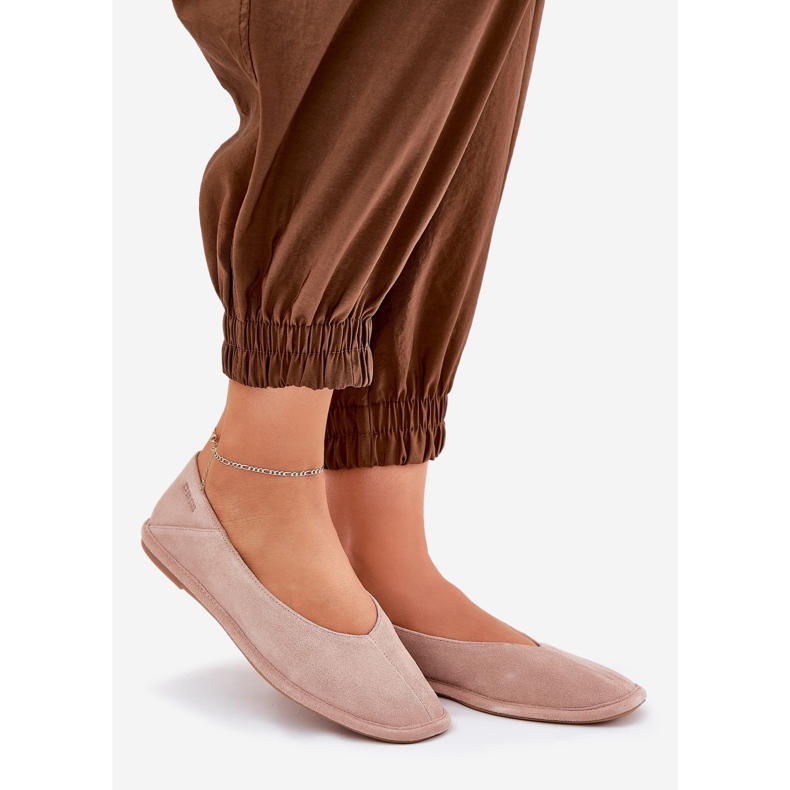 Frauen Wildleder Ballerinas Big Star RR274081 Pink rosa 1