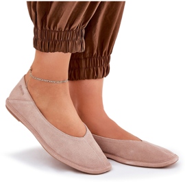 Frauen Wildleder Ballerinas Big Star RR274081 Pink rosa 11