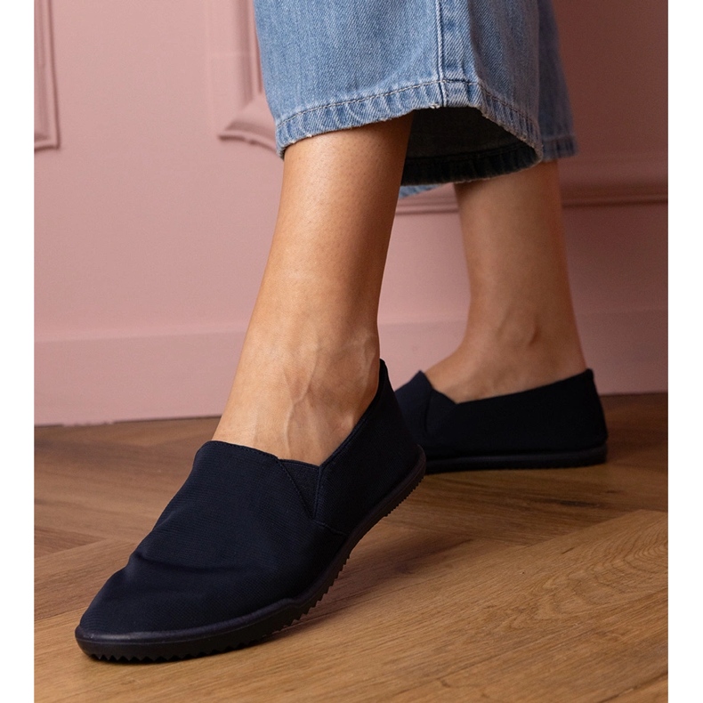 Damengranat rutschten Turnschuhe aus blau 1