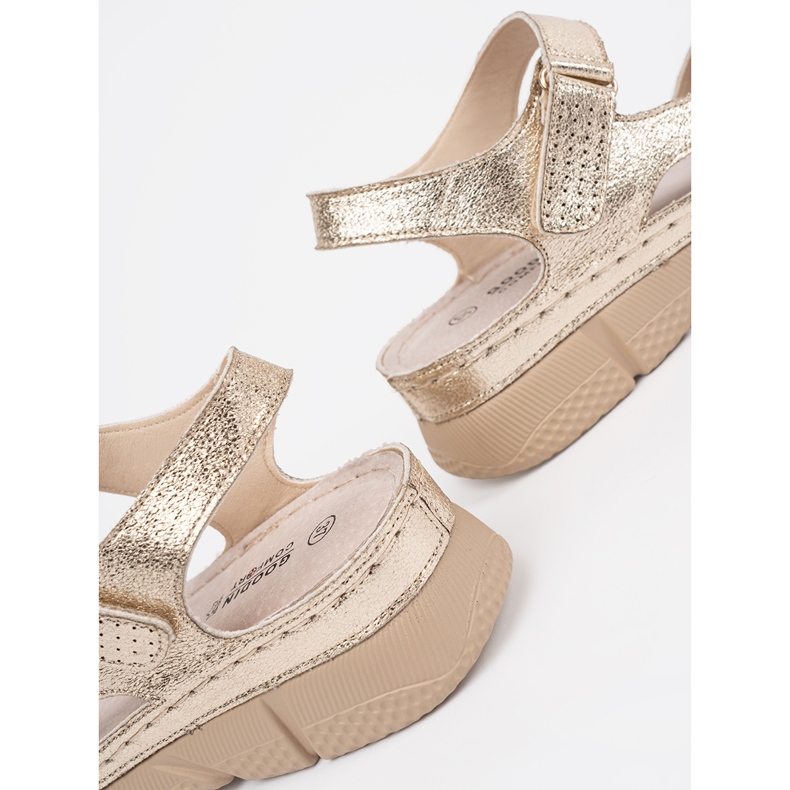 Goodin Golden klassische Frauensandalen 1