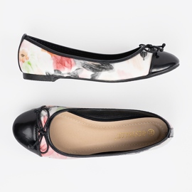 Bunte Ballerinas mit schwarzer Nase mehrfarbig 5