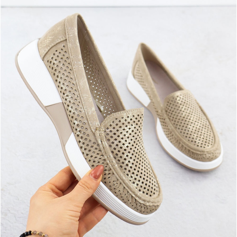 Openwork -Schuhe für Frauen auf der Sergio Leone 094H Goldene Plattform 1