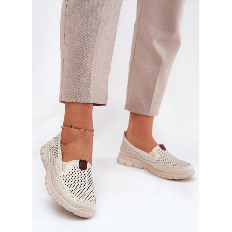 Openwork Vinceza 95336 Natürlicher Ballerinas Beige 2