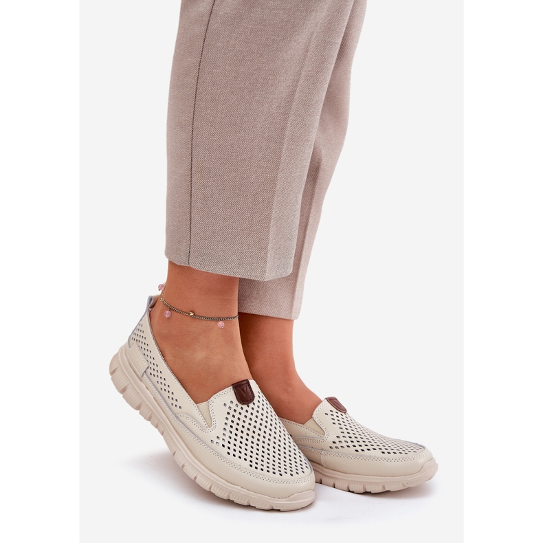 Openwork Vinceza 95336 Natürlicher Ballerinas Beige 1