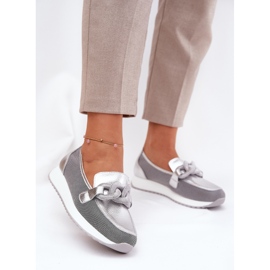 S.Barski Damenleder-Ladung mit einem Ornament LR51-966 Silber silber- 2