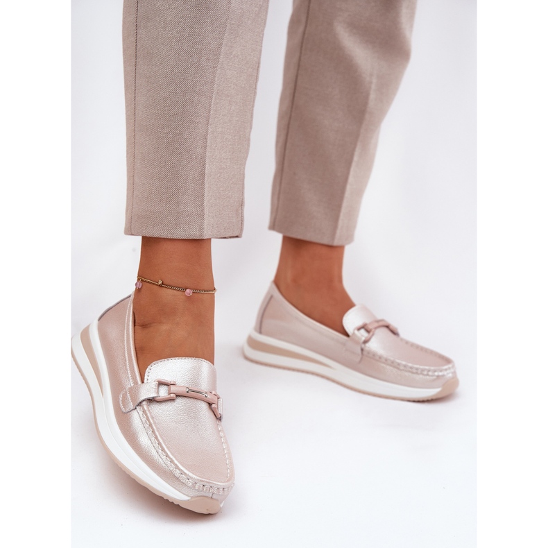 S.Barski Damenlederlaafer S. Barski GR51-598 Perle Pink rosa 2