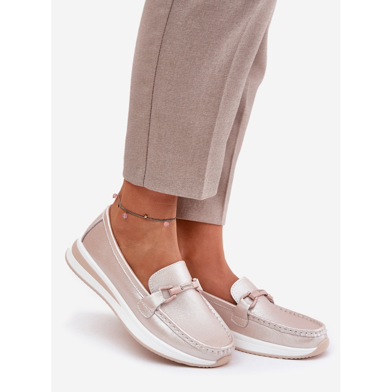 S.Barski Damenlederlaafer S. Barski GR51-598 Perle Pink rosa 1