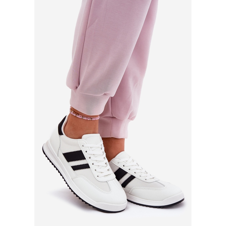 Evento Frauen -Turnschuhe mit Öko -Wildleder weiß 1