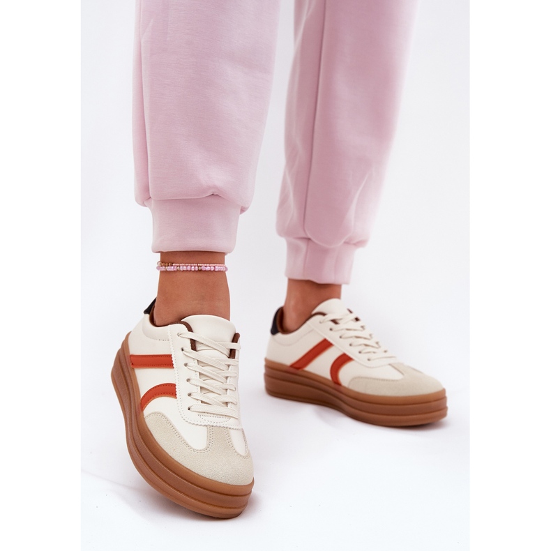 Evento Damen-Plateau-Sneaker, Beige 2