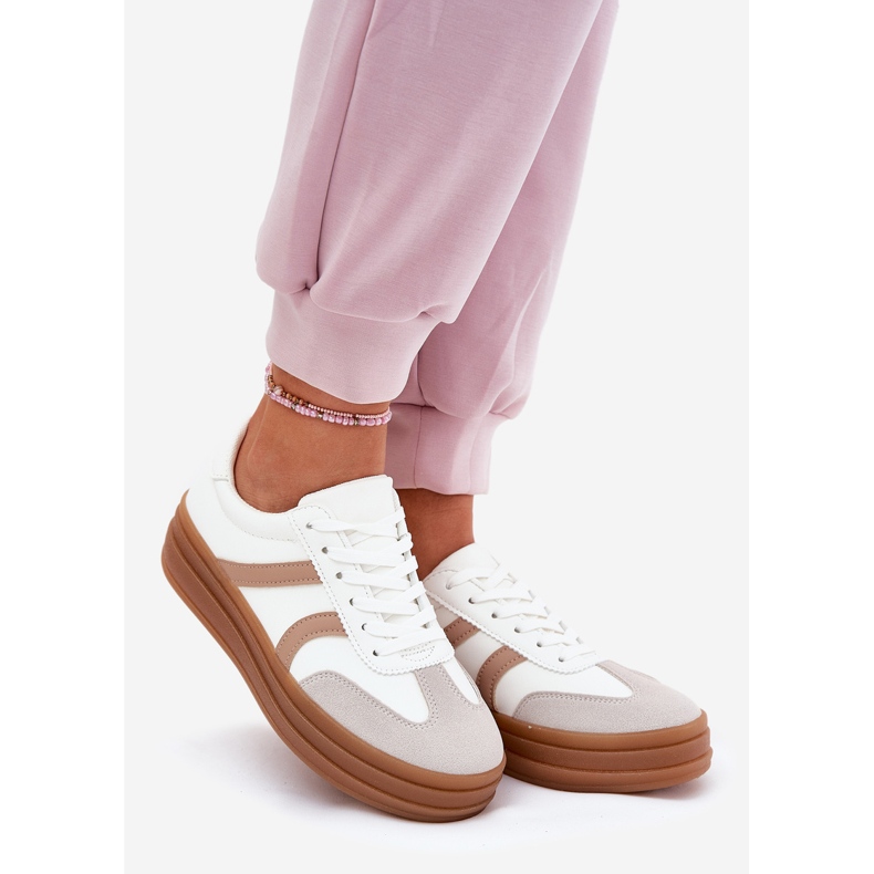 Evento Damen-Plateau-Sneaker, Weiß 1