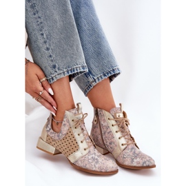 Lederstiefel Maciejka-Stiefel 05541-04 Beige-Gold 7