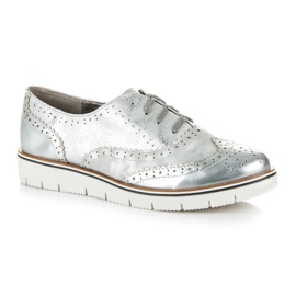 Kylie Silberne Schnürschuhe grau 1