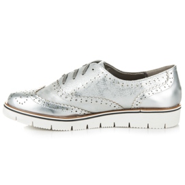 Kylie Silberne Schnürschuhe grau 2