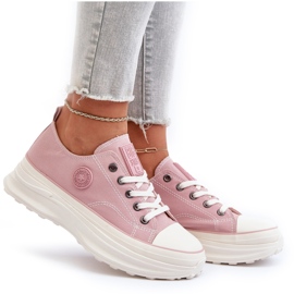 Damen-Sneaker mit massiver Sohle Big Star NN274129 Pink 5