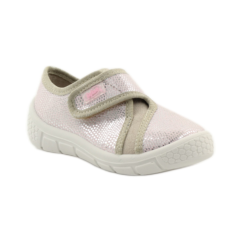 Hausschuhe Light Bottom Einlegesohle SOFT-B Befado rosa grau braun 1