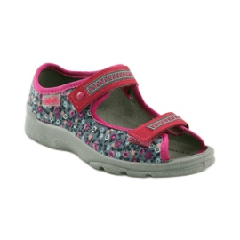 Mädchensandalen Befado 969x119 Wiese marineblau rosa grau 1