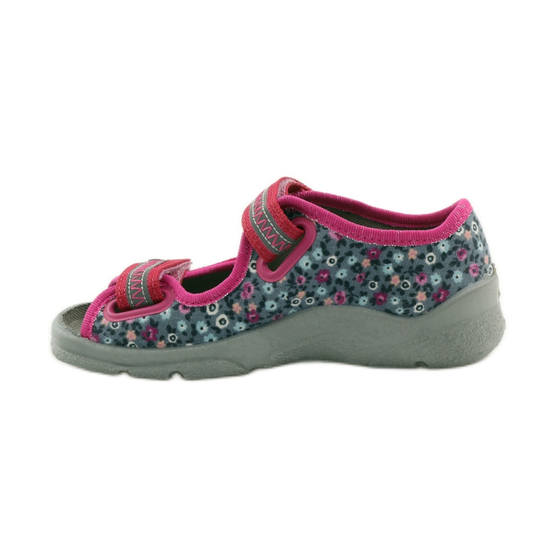 Mädchensandalen Befado 969x119 Wiese marineblau rosa grau 2