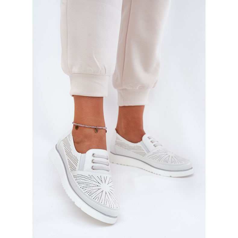 Evento Frauenschuhe rutschten weiß aus 2