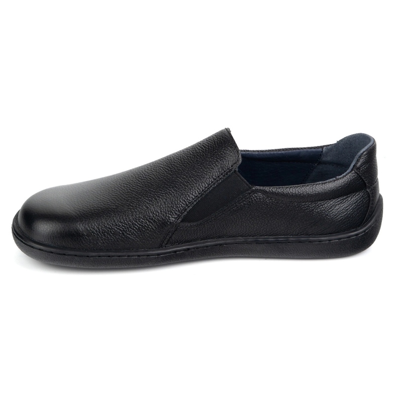 Barfuß-Leder-Frauenschuhe Pollonus 5-1308-026 Black Verona ausgerutscht schwarz 1