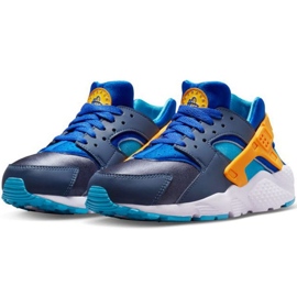 Frauen Sportschuhe Nike Air Huarache Run 654275 422 blau 1