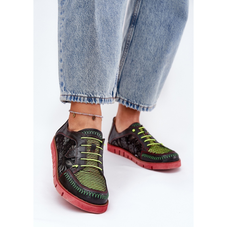 Damen Lederschuhe gemustert Maciejka 06784-20 Schwarz 2