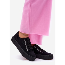 Frauenmaterial Sneaker Big Star RR274403 Schwarz 1