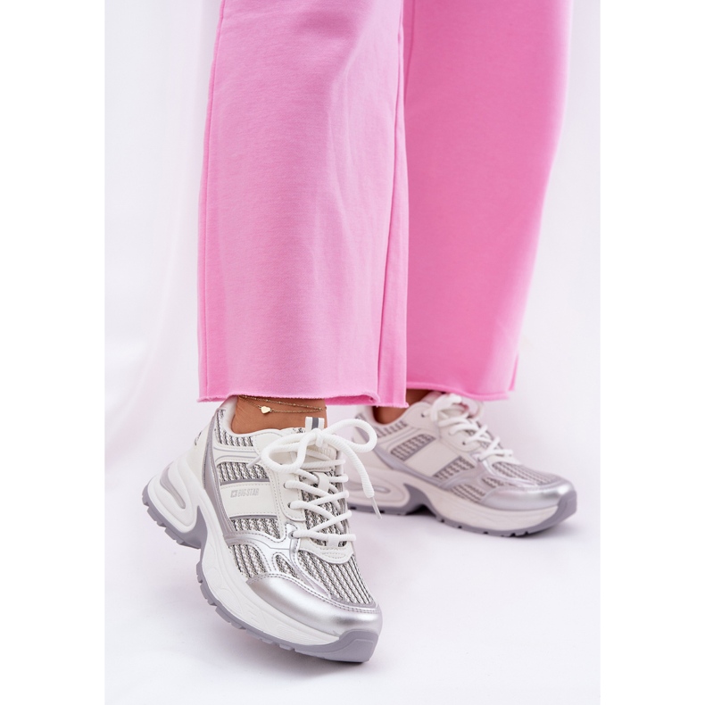 Frauen -Sneaker Big Star RR274A195 Weiß 2