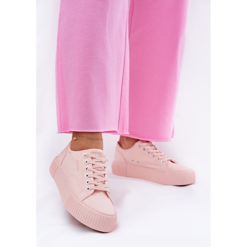 Frauenmaterial Sneaker Big Star RR274404 Pink rosa 1