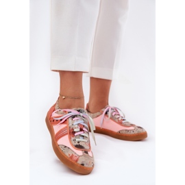 Damen-Leder-Sneaker Maciejka 06840-18 Orange 2