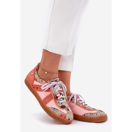 Damen-Leder-Sneaker Maciejka 06840-18 Orange 1