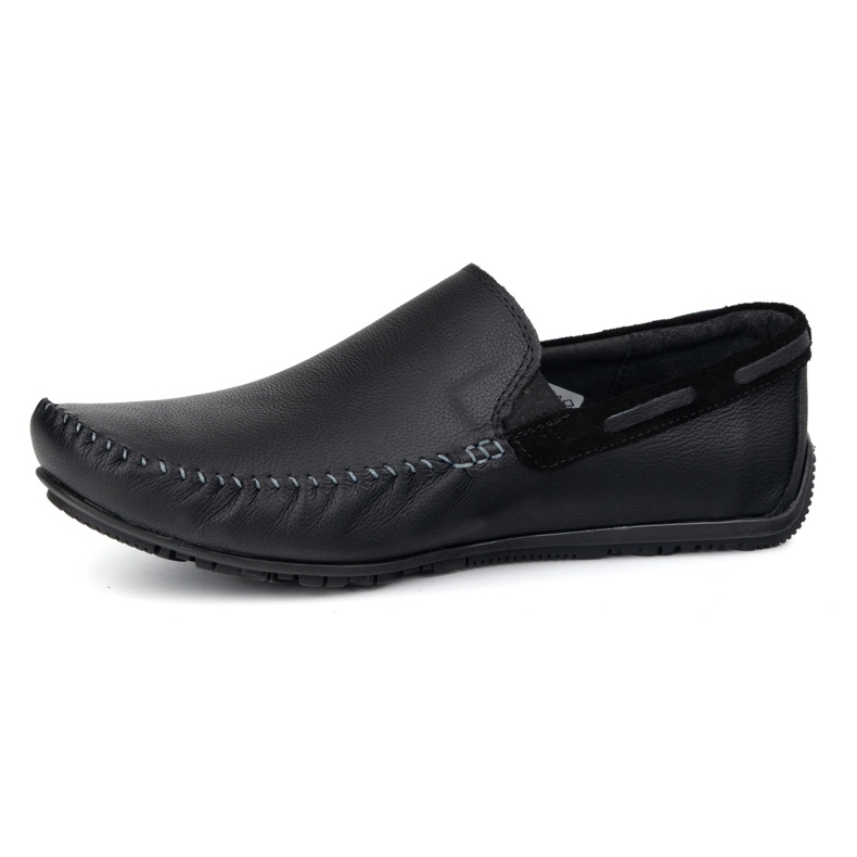 KOMODO Herrenleder -Slipper 920/K/R Schwarz 1