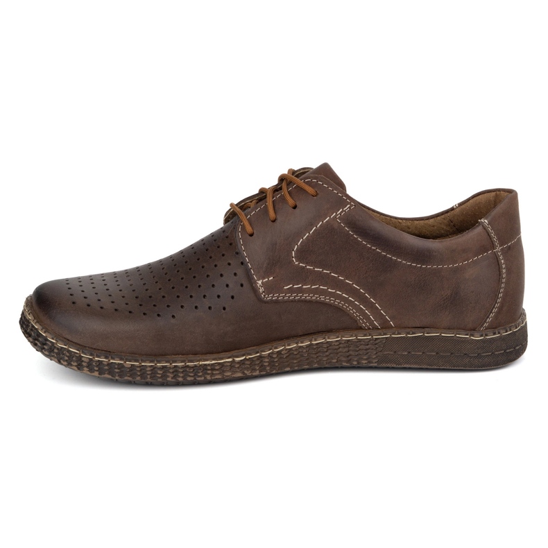 KOMODO Herren Lederschuhe lässig 933/l/2 braun 1