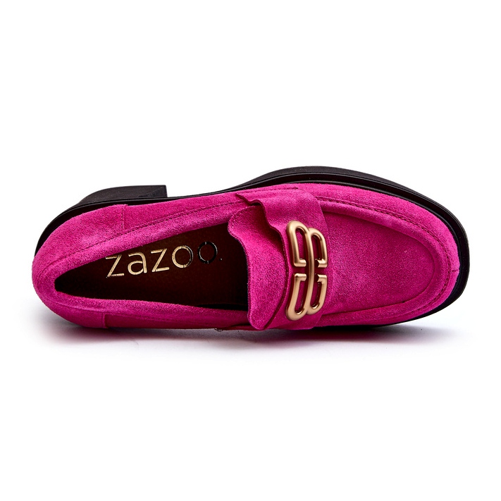 Zazoo 20170 Damen-Wildlederschuhe mit hohem Absatz, Fuchsia rosa 2