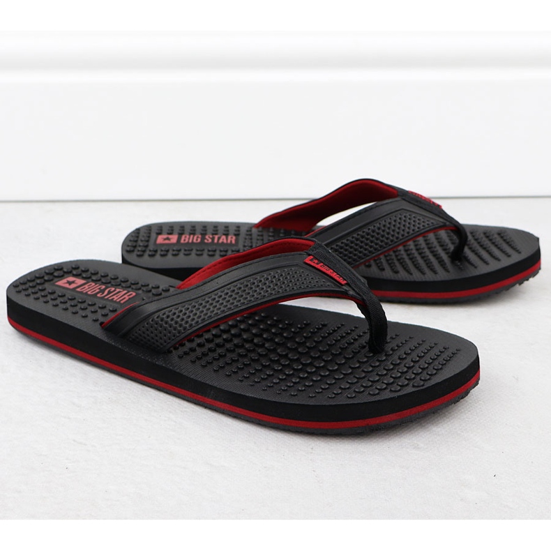 Herren Flip Flops Fakirki Black Big Star schwarz 1