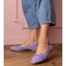 Violet Ballerinas mit einem Bug von Ekozamsz lila 1